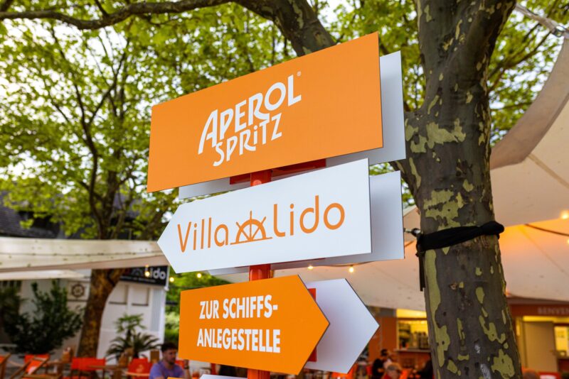 Opening Event der Aperol Area in der Villa Lido + DJ Sound