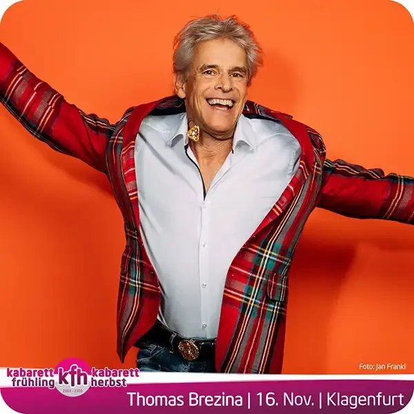 In seinem neuen Programm erzählt Thomas Brezina humorvolle Anekdoten aus seinem Leben.