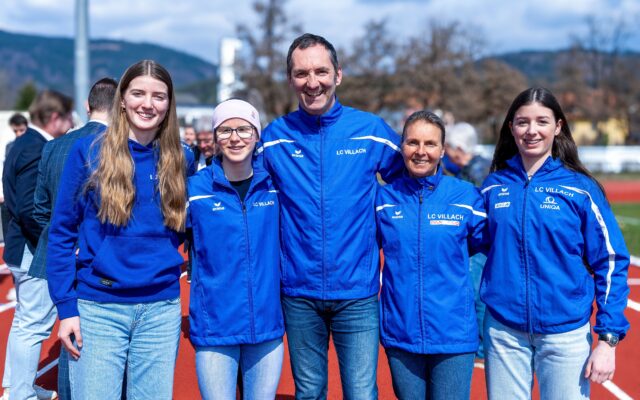 v.li.: Julia; Alissa; Oliver Münzer; Michaela und Hannah (alle LC Villach)