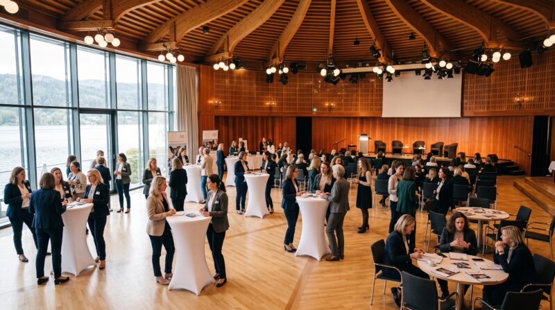 Netzwerken im Casino Velden: FiW Kärnten, Raiffeisen Kärnten und die Kleine Zeitung laden zum FrauenWirtschaftsForum 2026.